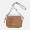 Bolsos bandolera en combinado camel y beige Pepe Moll