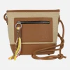 Bolsos bandolera en combinado rafia con adorno de cuerdas