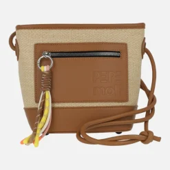 Bolsos bandolera en combinado rafia con adorno de cuerdas