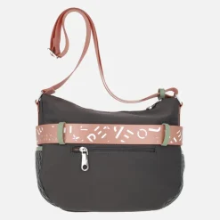 Bolsos bandolera en combinado Tri-grafito
