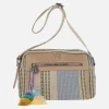 Bolsos bandolera en tejido multicolor con adorno