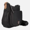 Bolsos bandolera en tejido nylon con maxi bolsillo delantero