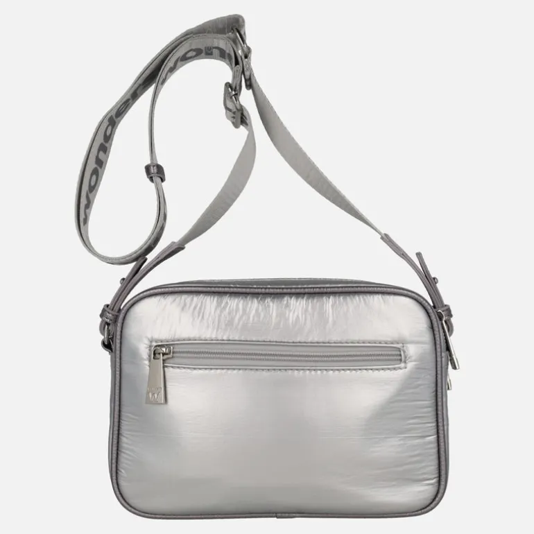 Bolsos bandolera en tejido plata Cloud