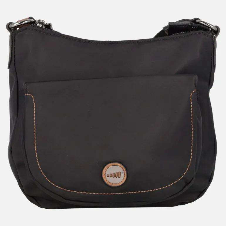 Bolsos bandolera en tejido nylon con maxi bolsillo delantero