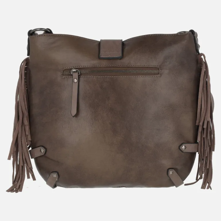 Bolsos bandolera en tejido étnico con flecos de Volum