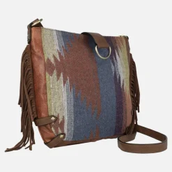 Bolsos bandolera en tejido étnico con flecos de Volum