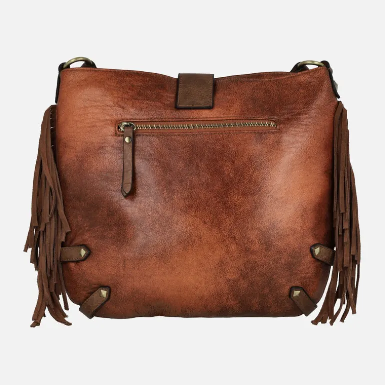 Bolsos bandolera en tejido étnico con flecos de Volum