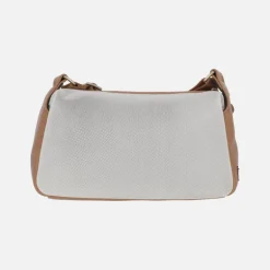 Bolsos bandolera Hispanitas en combinado blanco y cuero
