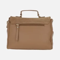 Bolsos bandolera multi material Carmela en combinado camel