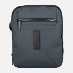 Bolsos bandolera para hombre en tejido plastificado azul