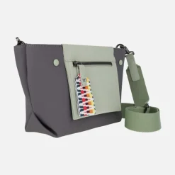 Bolsos bandolera Pepe moll en combinado gris - menta