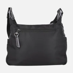 Bolsos bandolera Ventis en negro con detalles en malva