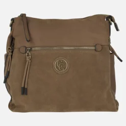Bolsos Carmela en combinado de serraje y tejido