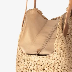Bolsos circulares de rafia Luciana