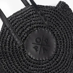 Bolsos circulares de rafia Luciana