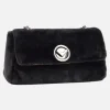 Bolsos con cadena metálica para mujer con aspecto pelo