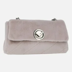 Bolsos con cadena metálica para mujer con aspecto pelo