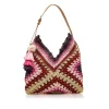 Bolsos Dalles en rafia trenzada multicolor