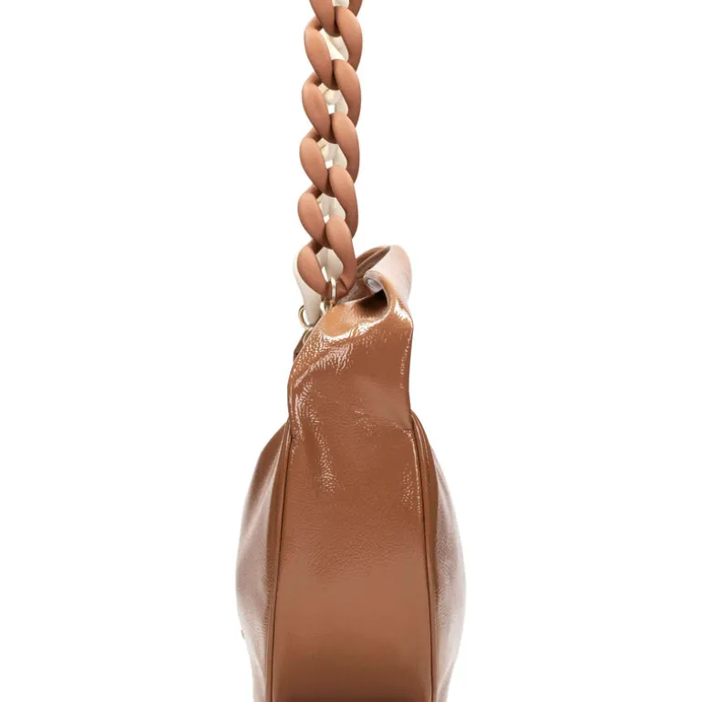 Bolsos de charol con cadena bicolor Hispanitas