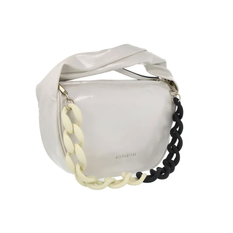 Bolsos de charol con cadena bicolor Hispanitas