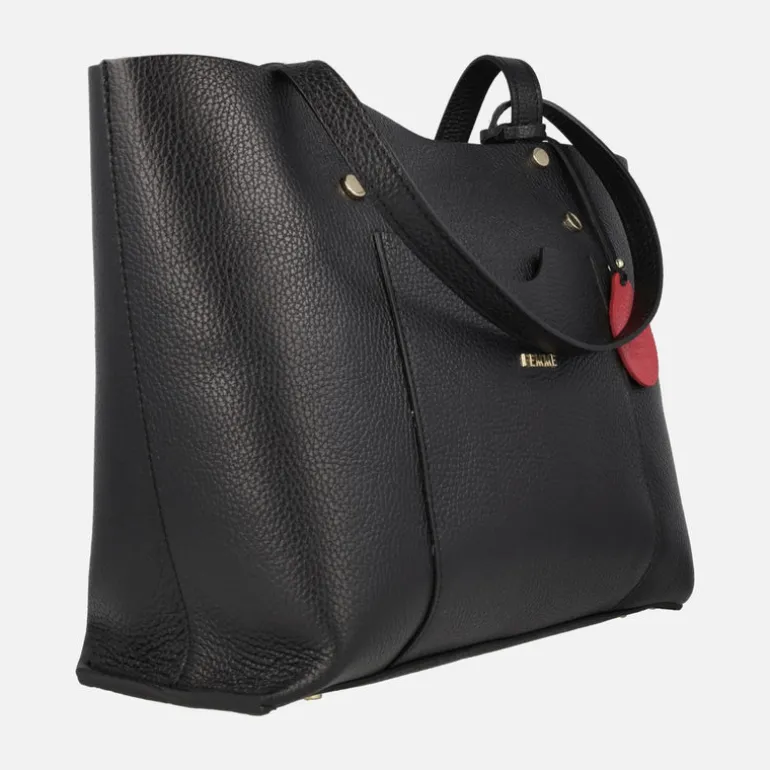 Bolsos de dos asas estilo shopper elaborados en piel Femme