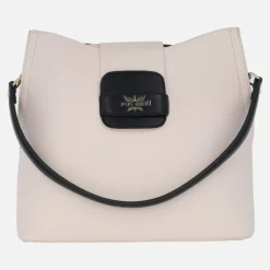 Bolsos de hombro Pepe Moll con solapa en combinado negro - hielo