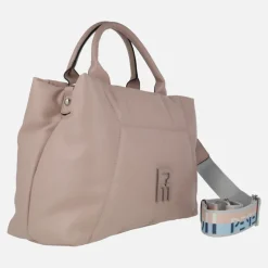 Bolsos de mano acolchados con logo frontal y asa bandolera