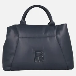 Bolsos de mano acolchados con logo frontal y asa bandolera