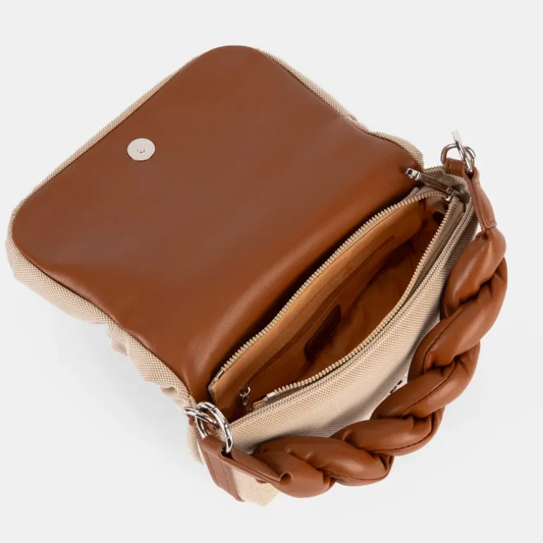 Bolsos de mano con asa trenzada y bandolera incluída