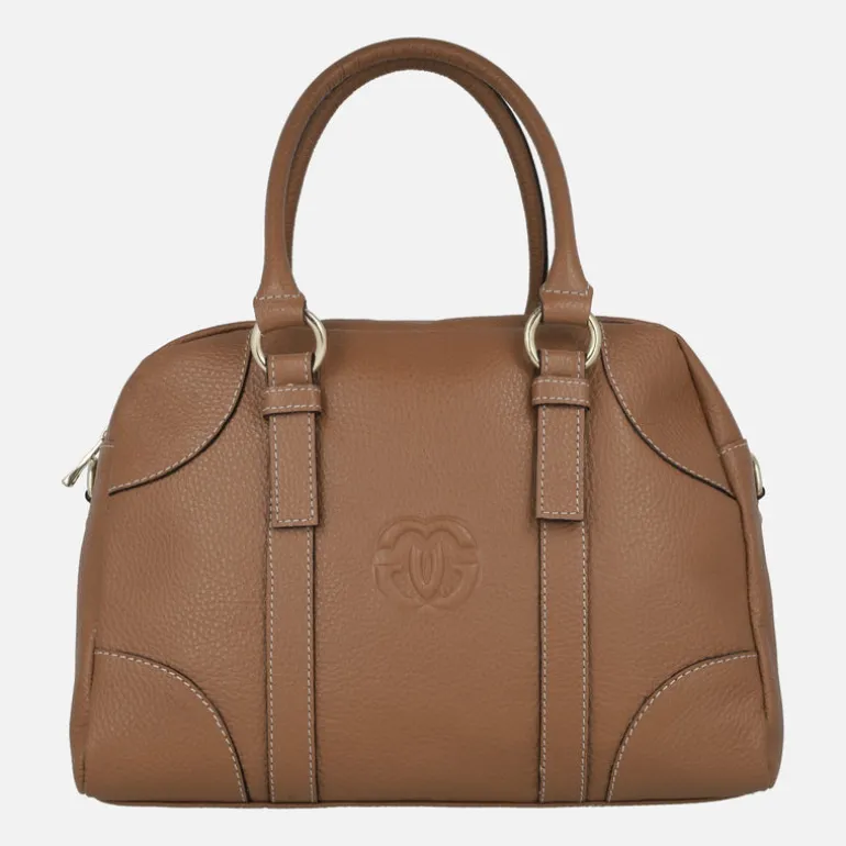Bolsos de mano en piel estilo bowling