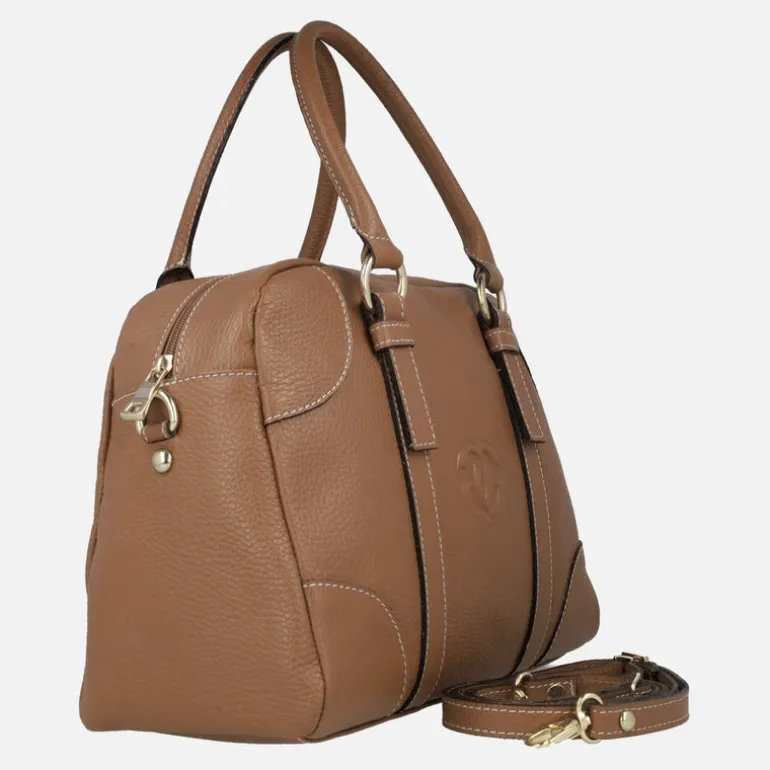 Bolsos de mano en piel estilo bowling