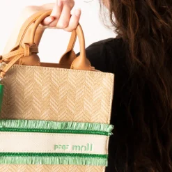 Bolsos de mano en rafia Pepe Moll 231292