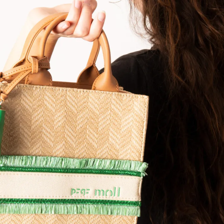 Bolsos de mano en rafia Pepe Moll 231292