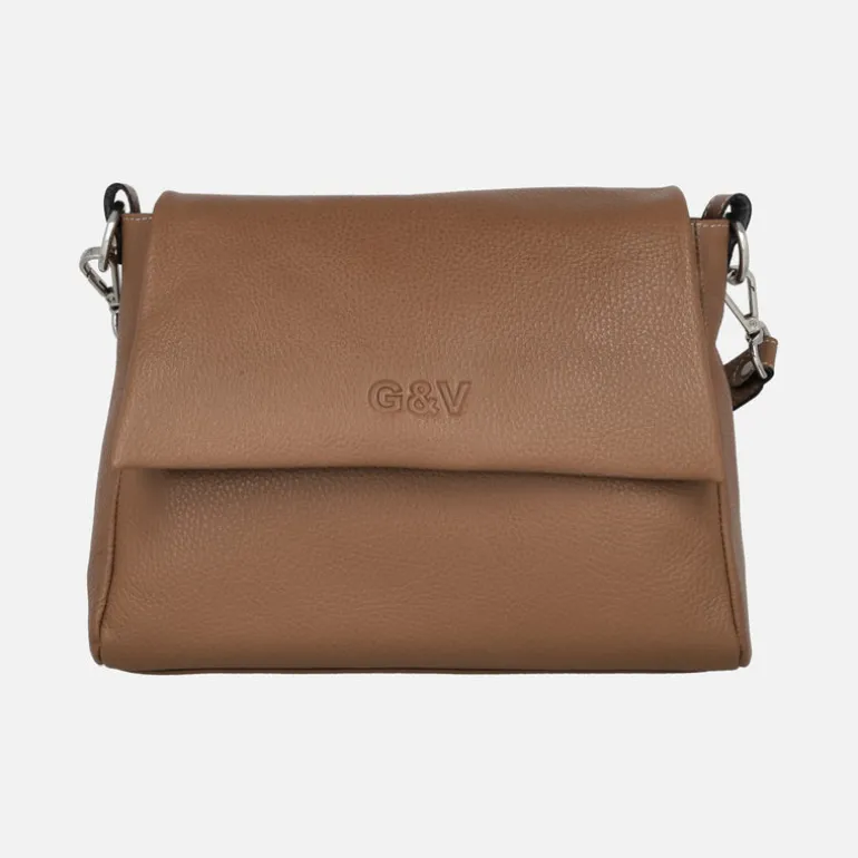 Bolsos de piel con tapa y asas intercambiables