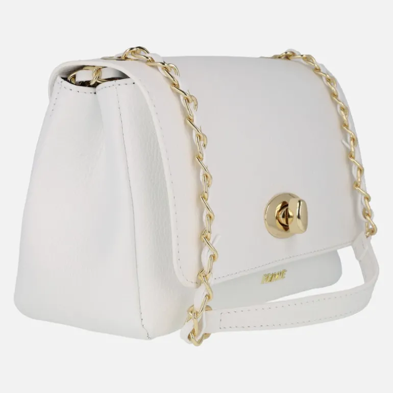 Bolsos de piel con tapa y cierre de broche Femme