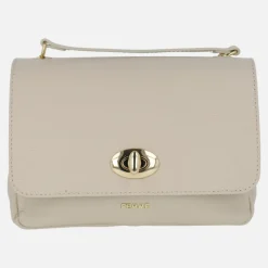 Bolsos de piel con tapa y cierre de broche Femme