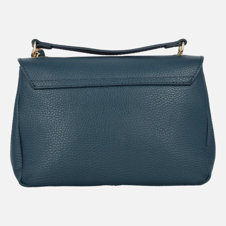 Bolsos de piel con tapa y cierre de broche Femme