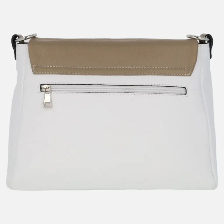 Bolsos de piel con tapa y asas intercambiables