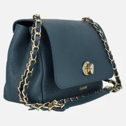 Bolsos de piel con tapa y cierre de broche Femme