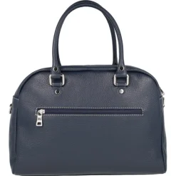 Bolsos de piel Gonvi estilo bowling con asa bandolera