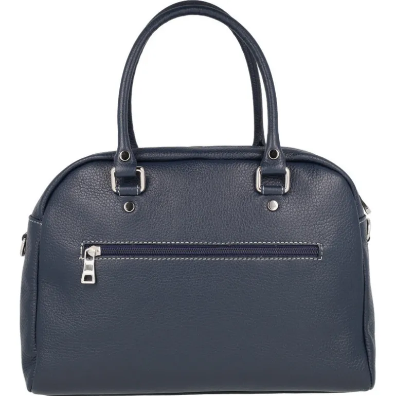 Bolsos de piel Gonvi estilo bowling con asa bandolera