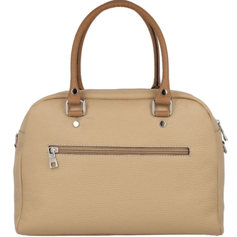 Bolsos de piel Gonvi estilo bowling con asa bandolera