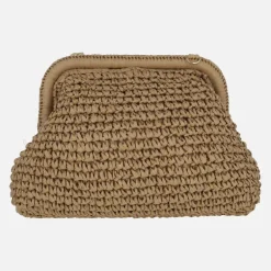 Bolsos de rafia con cadena Leva