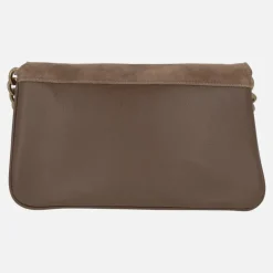 Bolsos de serraje Carmela con asa de cadena y bandolera