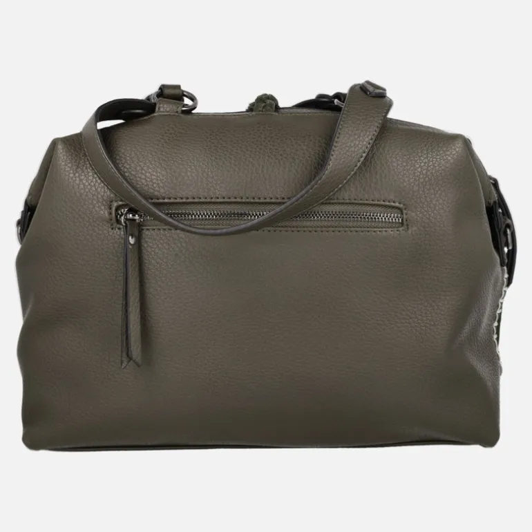 BOLSOS DE SERRAJE SINTÉTICO VOLUM CON DOS ASAS Y ADORNO