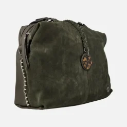 BOLSOS DE SERRAJE SINTÉTICO VOLUM CON DOS ASAS Y ADORNO