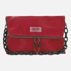 Bolsos en acabado terciopelo con asas intercambiables