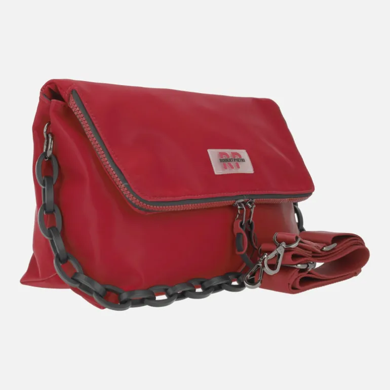 Bolsos en acabado terciopelo con asas intercambiables
