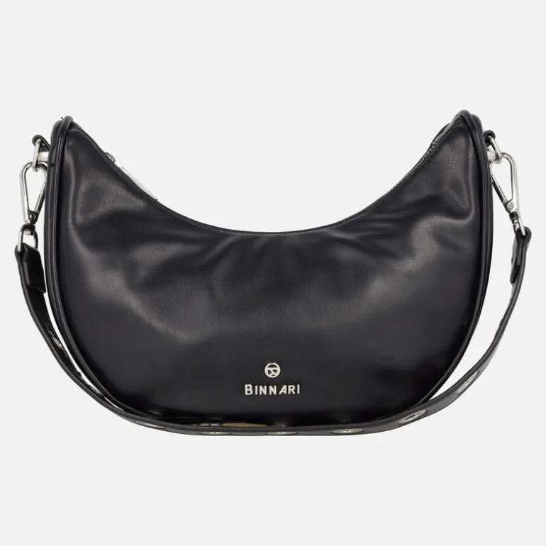 Bolsos en negro con forma de media luna Huelva