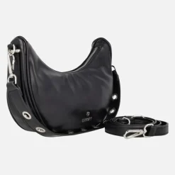 Bolsos en negro con forma de media luna Huelva